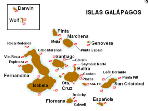 Mapa Islas Galápagos