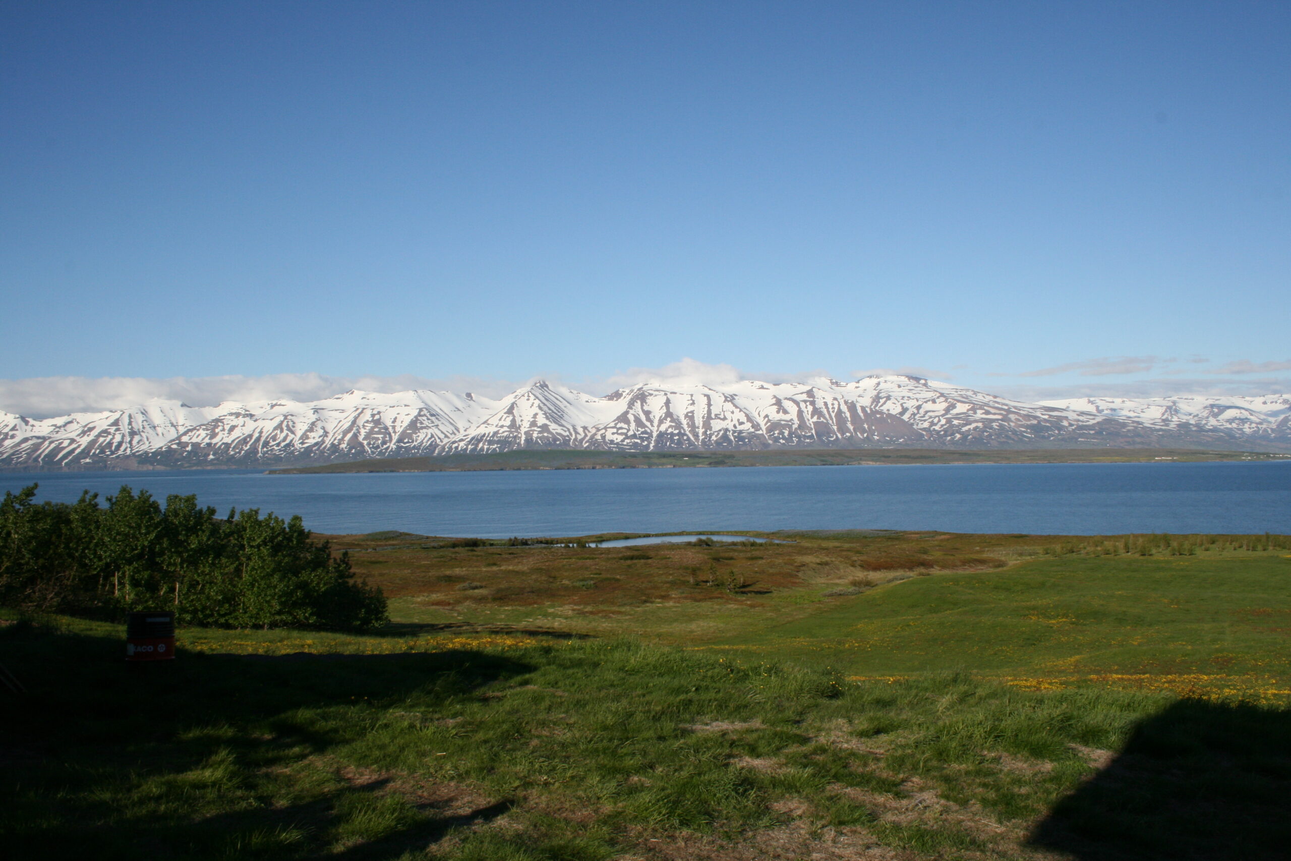 Heliski Islandia-vistas desde el lodge