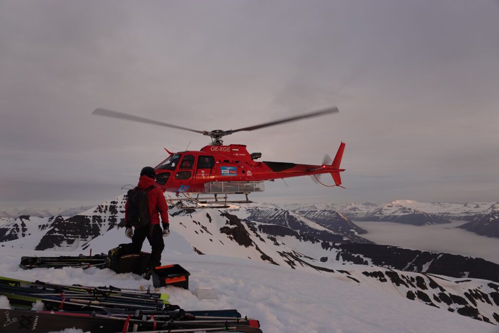 Heliski en Islandia con Kaihópara